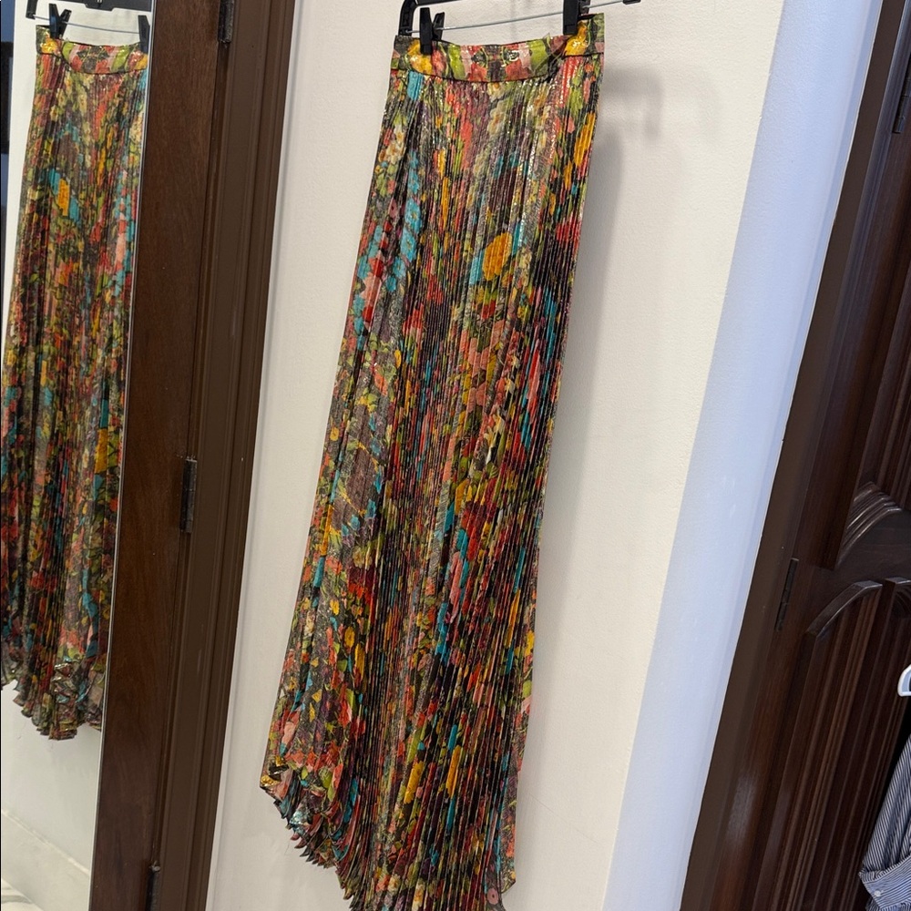 Alice + Olivia Multicolor Floral Maxi Skirt